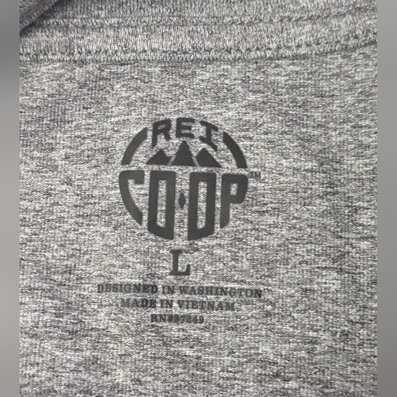 REI Co-Op Women Active 1/4 Zip Pullover Long Sleeve Shirt Graystone Size L NWOT - Picture 6 of 8